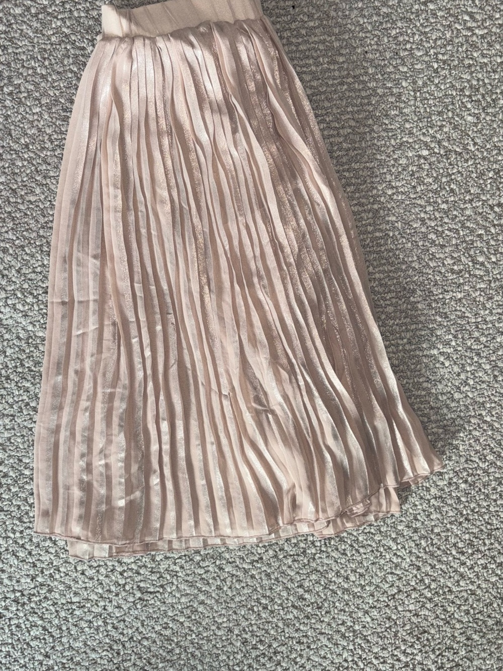 Pleated Midi Skirt - Blush Pink